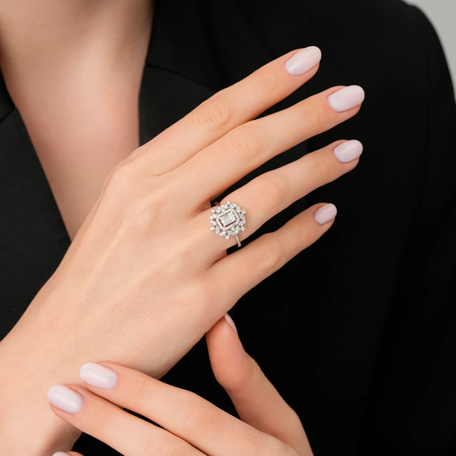 0.50 Carat Diamond Baguette Ring