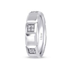 White Gold Cubic Wedding Band