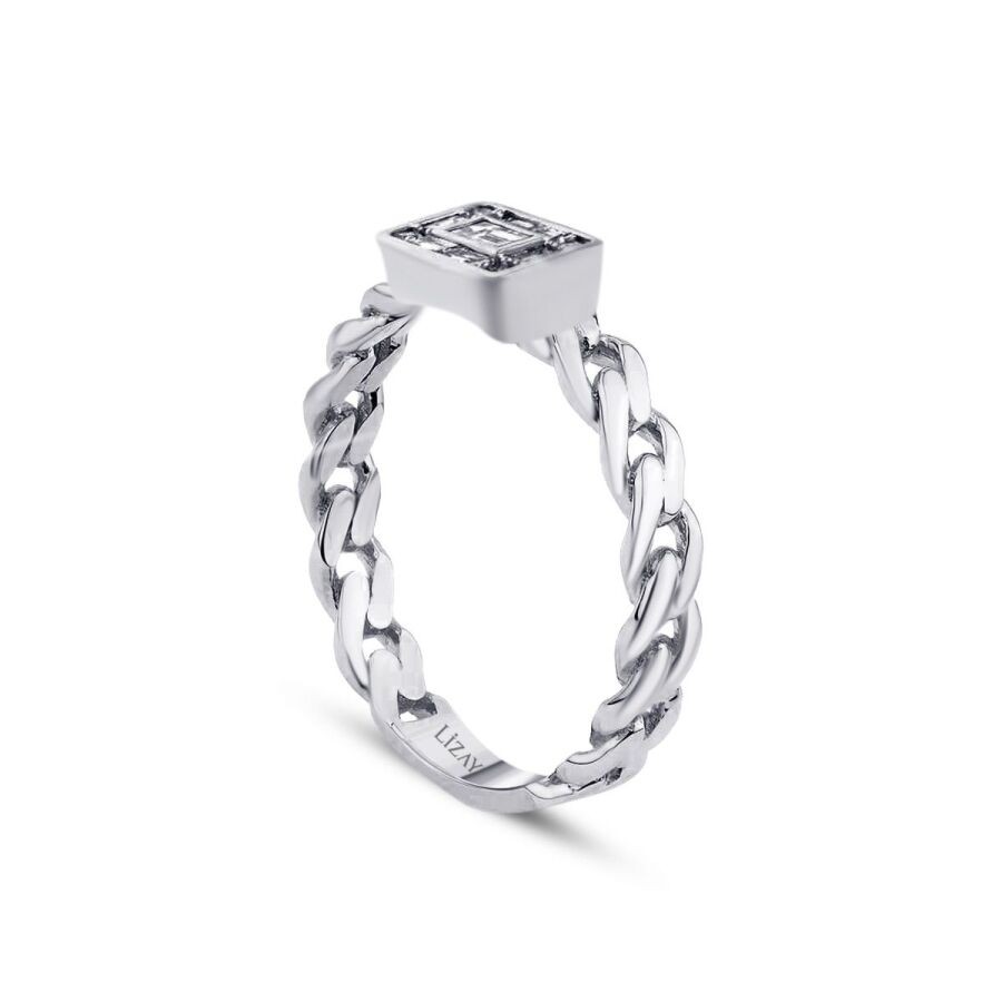 0,22 Karat Diamant Baguette Ring