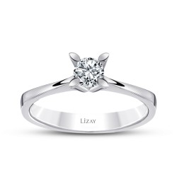 0.40 Carat Diamond Round Solitaire Engagament Ring