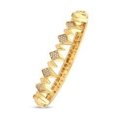 Goldener Geometrischer Armreif