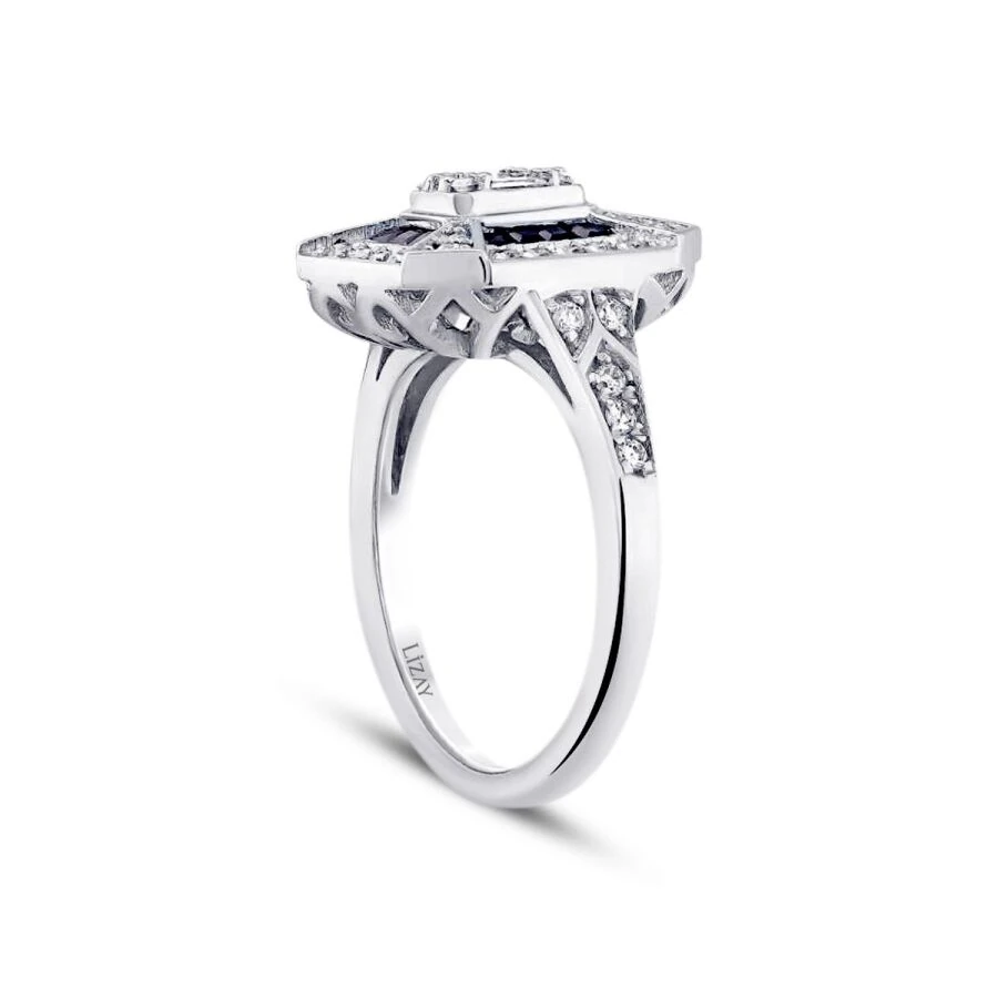 0.71 ct. Diamant Trend Baguette Saphir Ring
