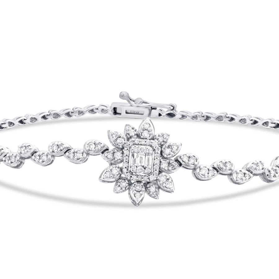 0.73 Carat Diamond Baguette Bracelet