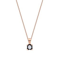 0.10 Carat Diamond Solitaie Necklace