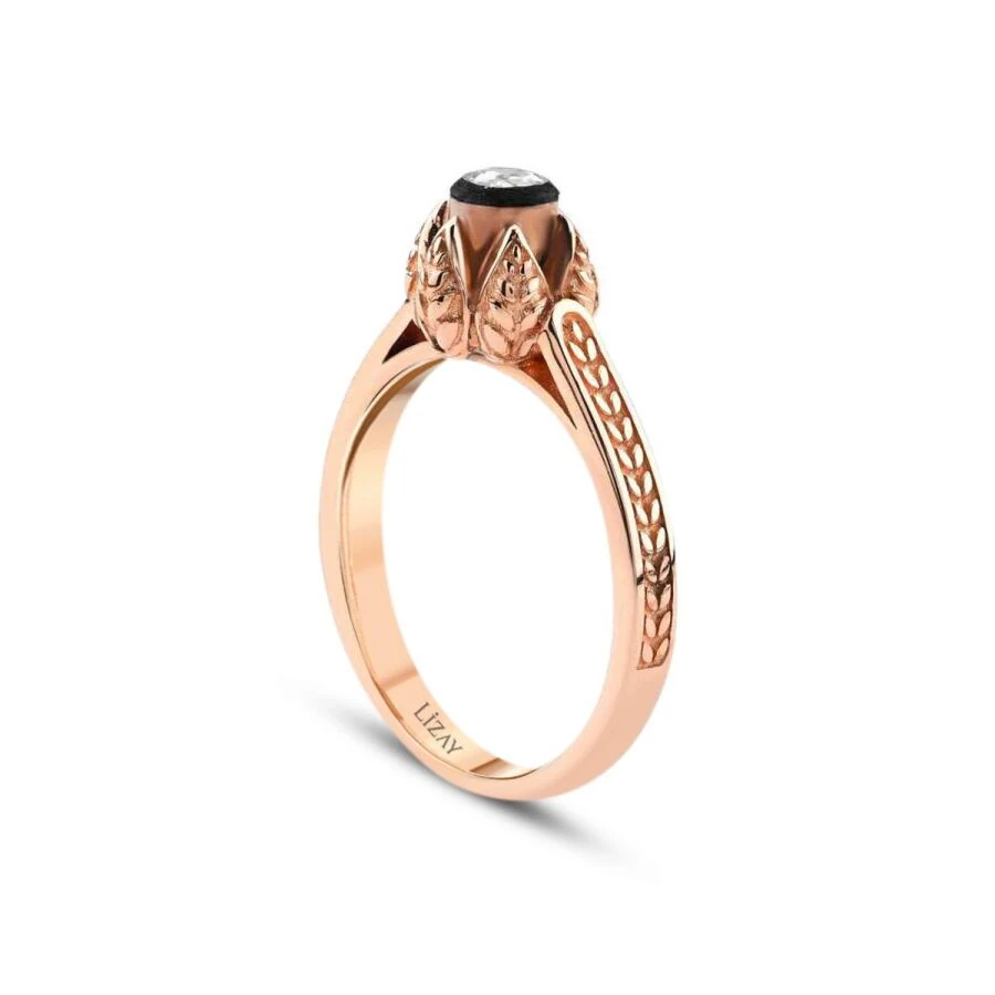 0.12 Carat Diamond Round Solitaire Engagement Ring