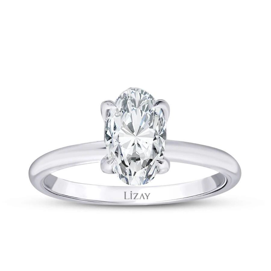 1.17 Carat Diamond Oval Solitaire Engagement Ring