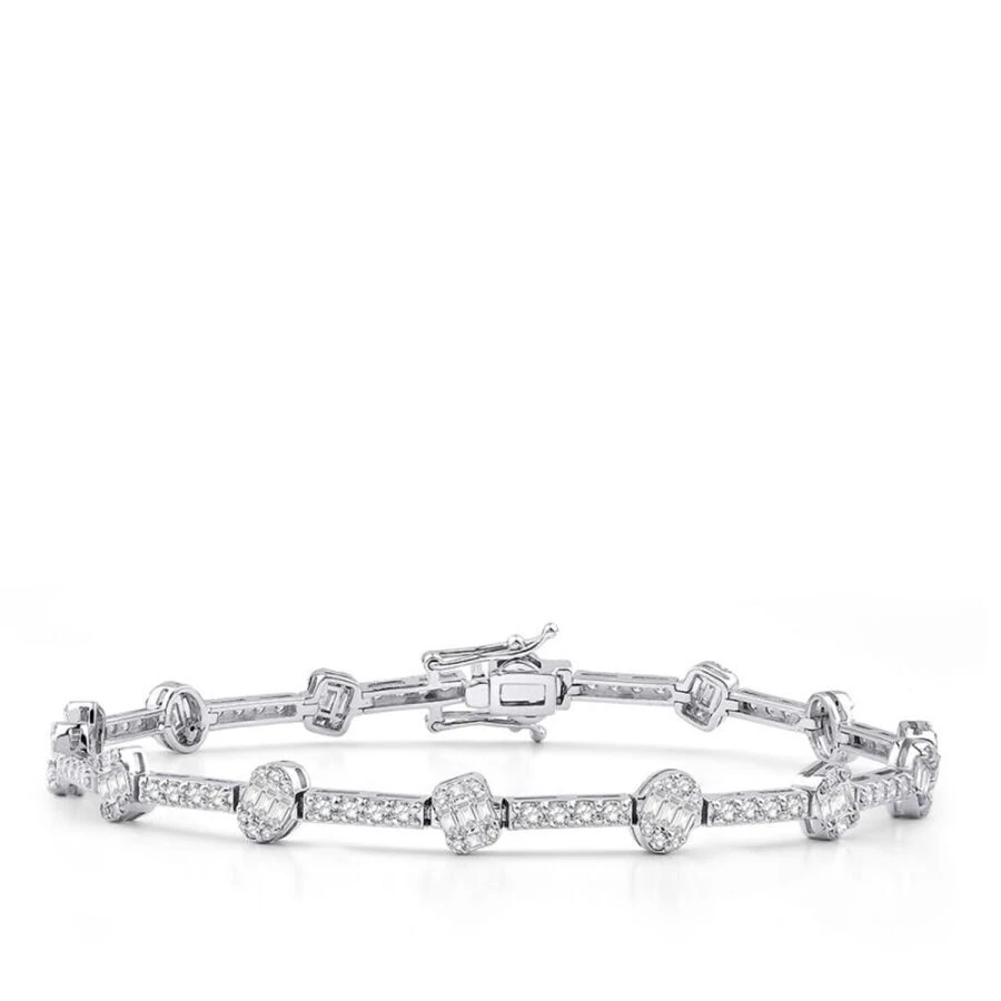 2.14 ct. Diamant Baguette Armband