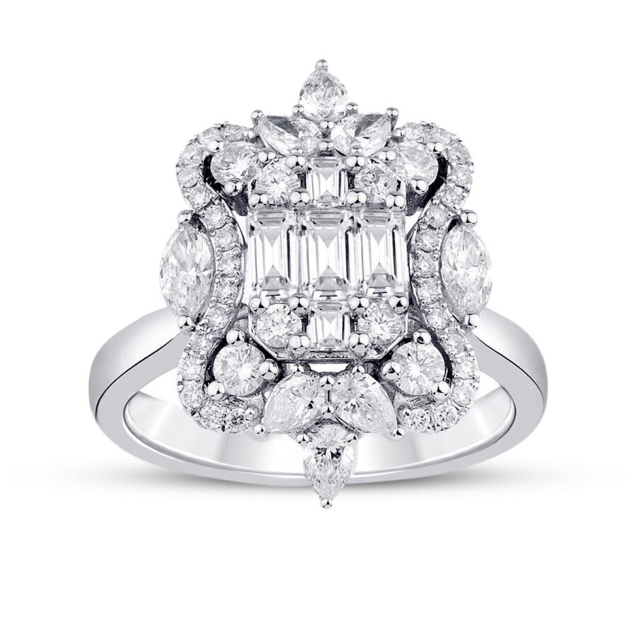 1.03 Carat Diamond Baguette Ring