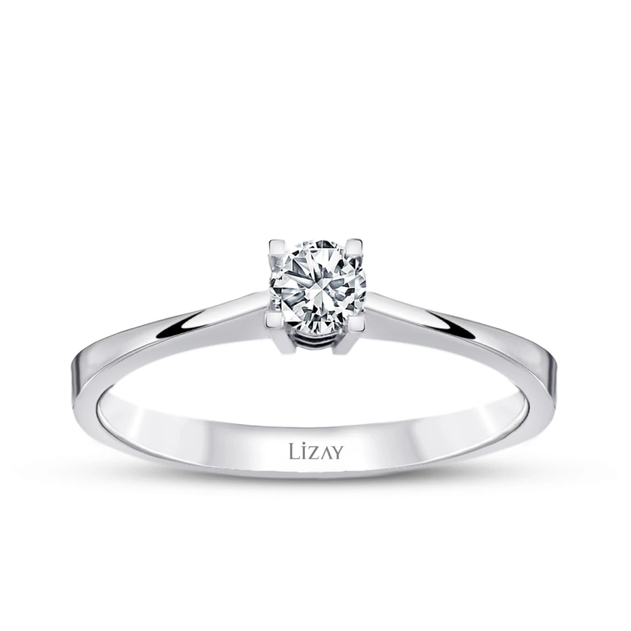 0.10 Carat Diamond Round Solitaire Engagement Ring