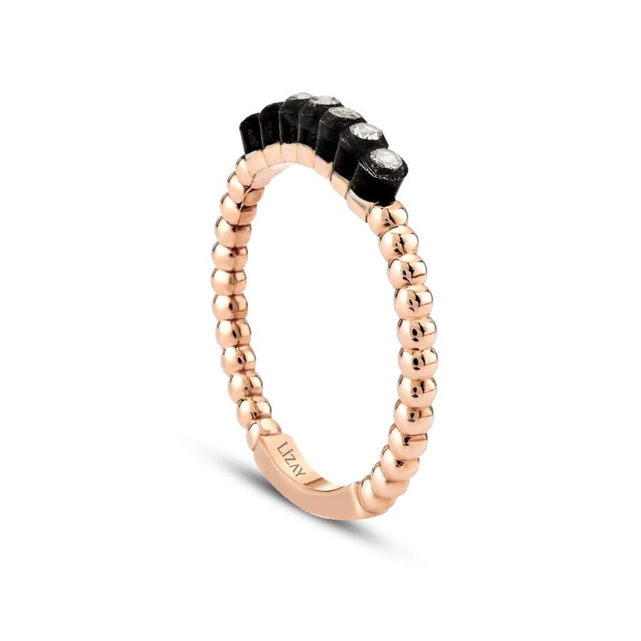 0,11 Karat Diamant Sieben-Stein Ring