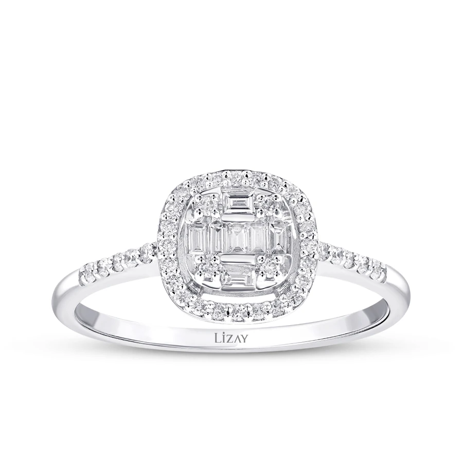0.22 Carat Diamond Baguette Ring