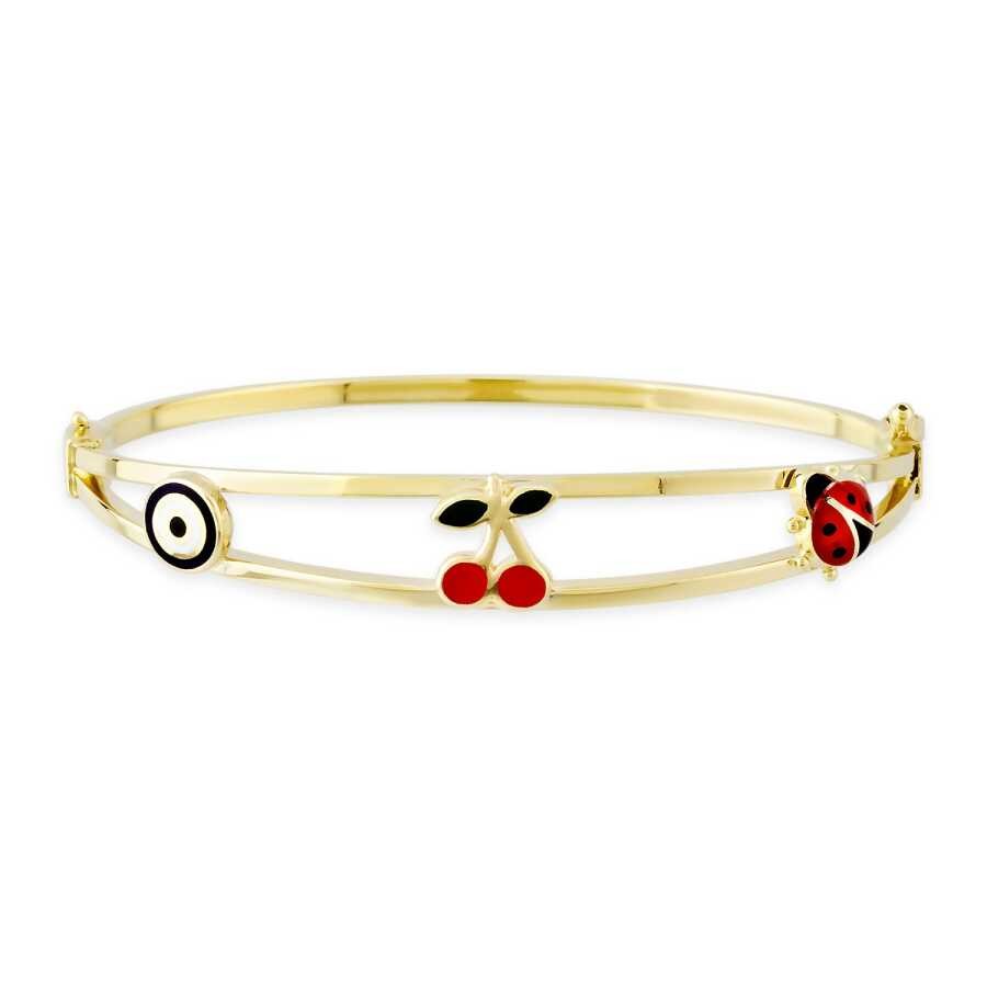 Gold Baby Nameplate Bracelet
