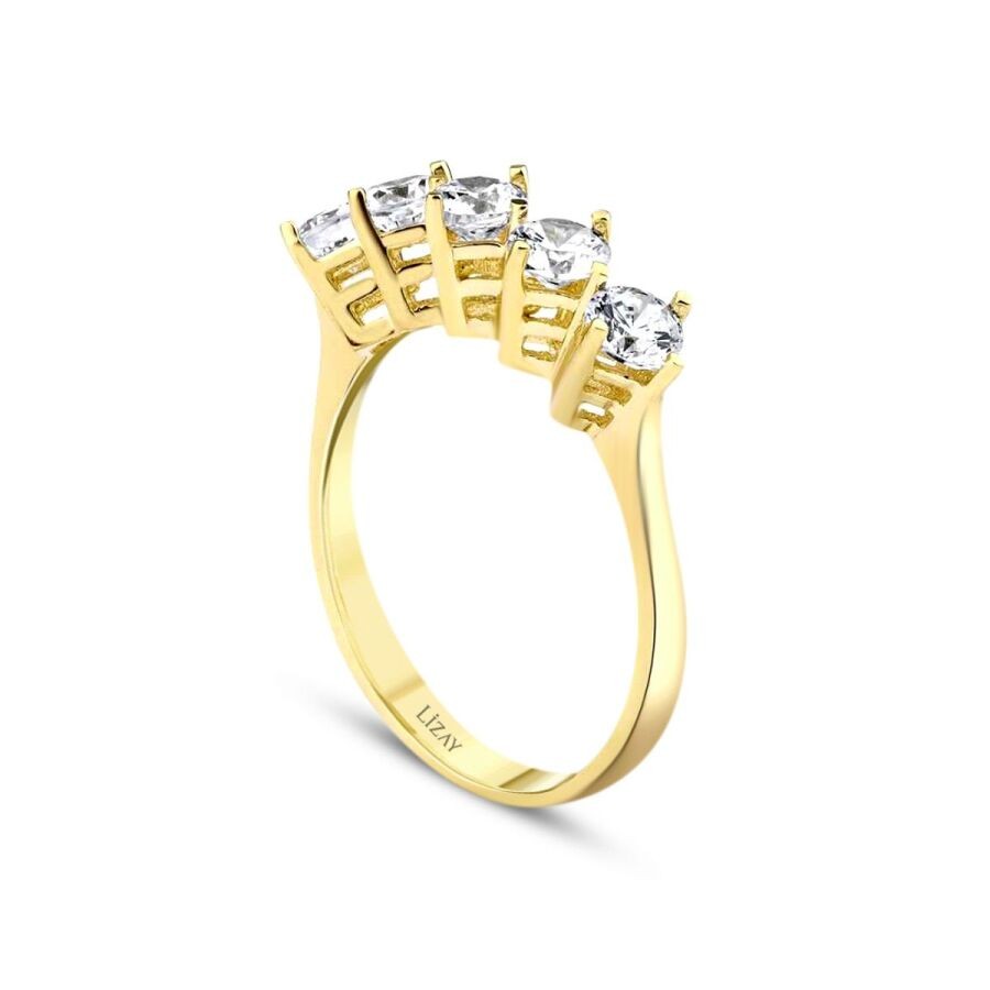 Gold Five-Stone Ring