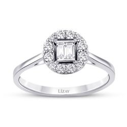 0.17 Carat Diamond Baguette Ring