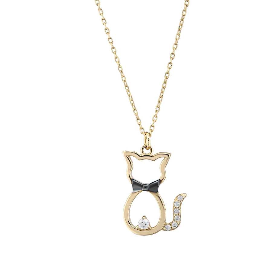 Gold Cat Necklace