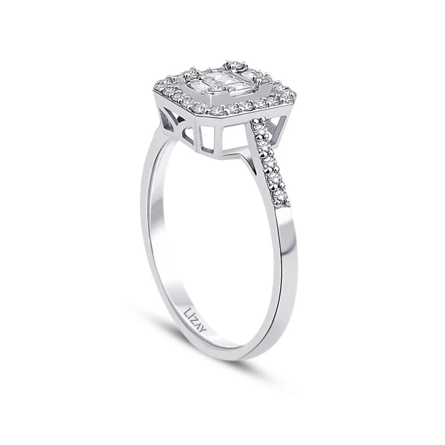 0.39 Carat Diamond Baguette Ring