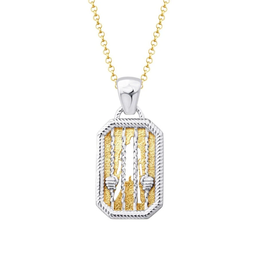 Gold Cage Men’s Necklace