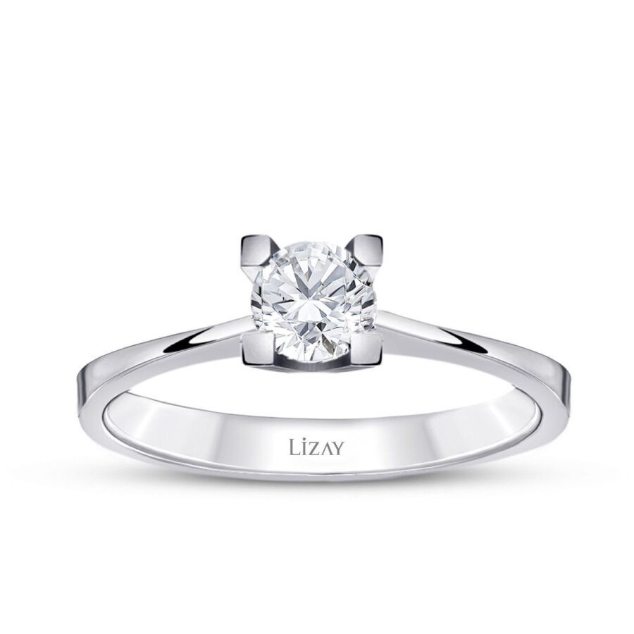 0.35 Carat Diamond Round Solitaire Engagement Ring