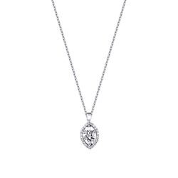 0.15 Carat Diamond Baguette Necklace
