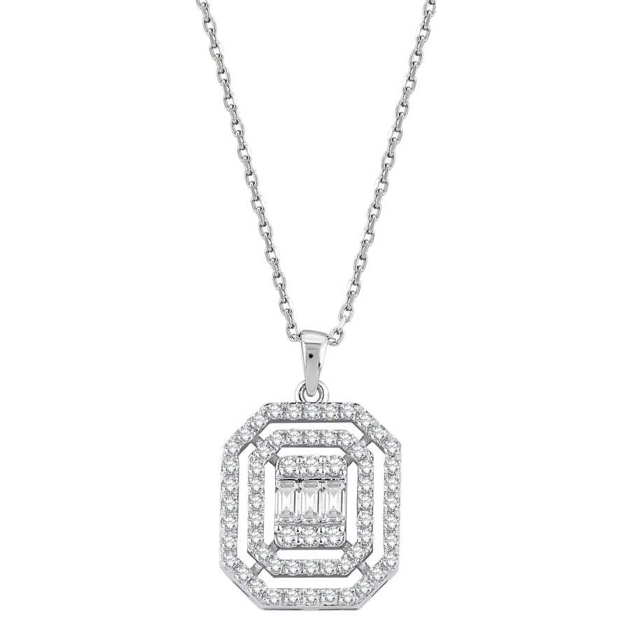 Classic Gold Baguette Necklace