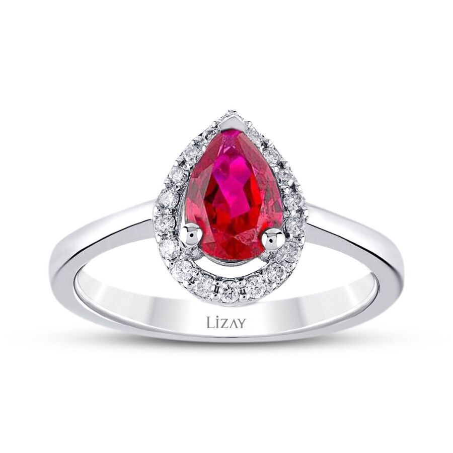 1.44 Carat Diamond Ruby Ring