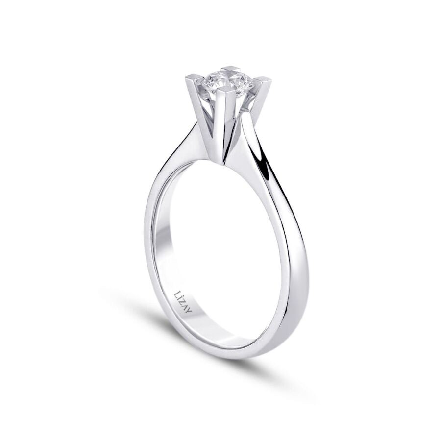 0.35 Carat Diamond Round Solitaire Engagement Ring