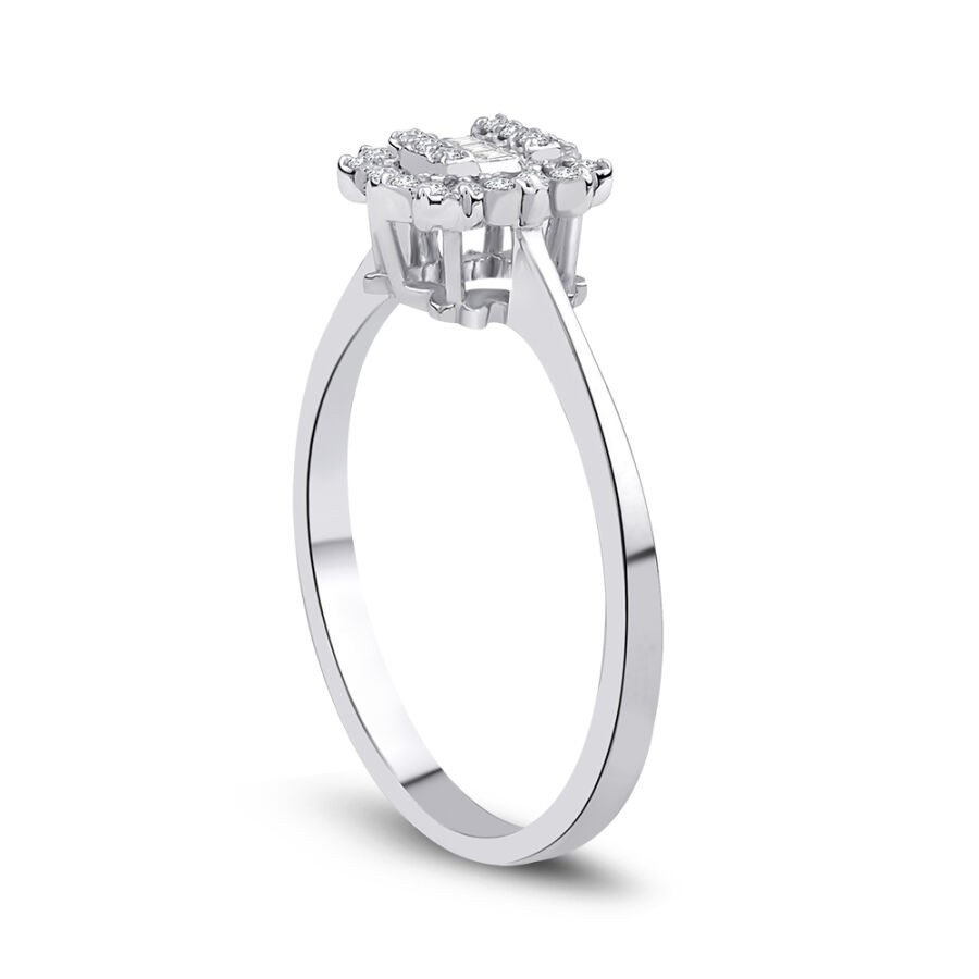 0,13 Karat Diamant Baguette Ring