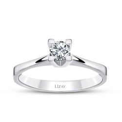 0.20 Carat Diamond Round Solitaire Engagement Ring