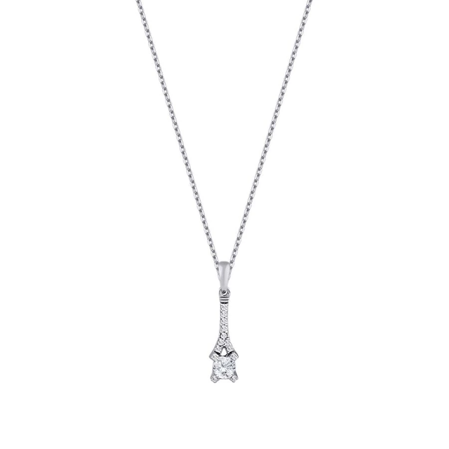 0.16 Carat Diamond Solitaire Necklace