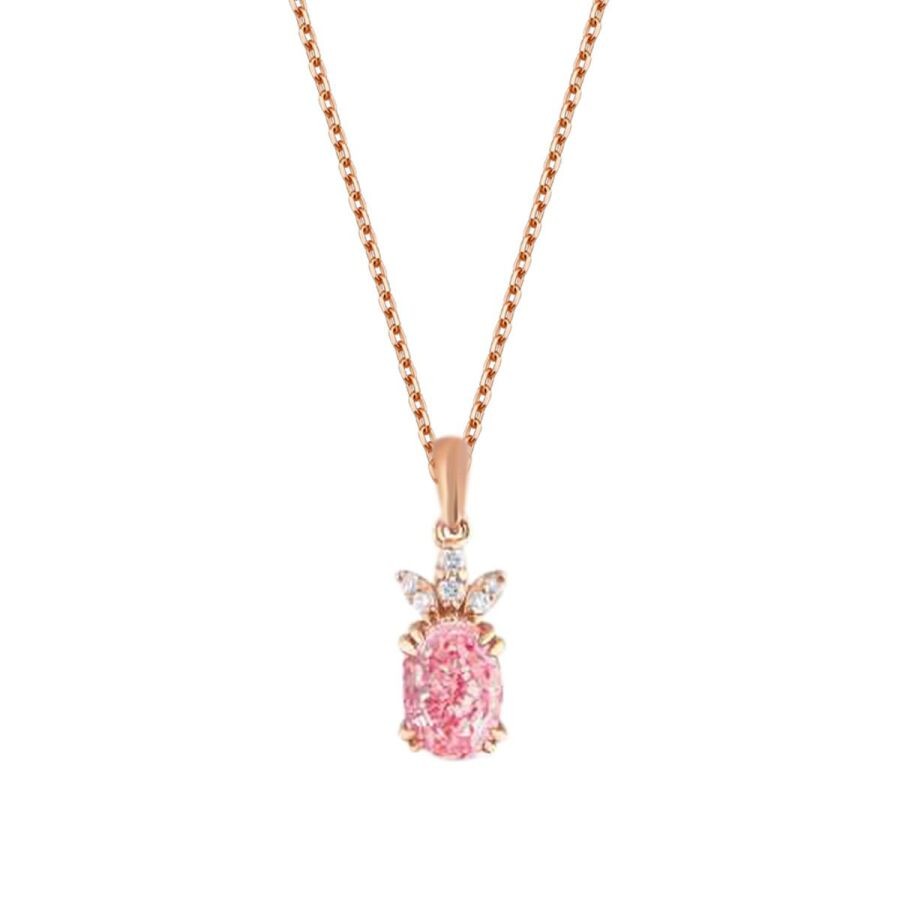 0.86 Carat Diamond Tourmaline Necklace