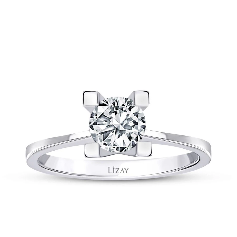 0.80 Carat Diamond Round Solitaire Engagement Ring