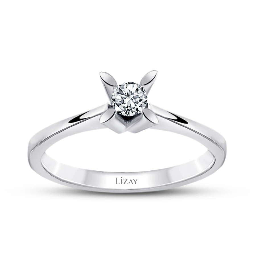 0.15 Carat Diamond Round Solitaire Engagement Ring
