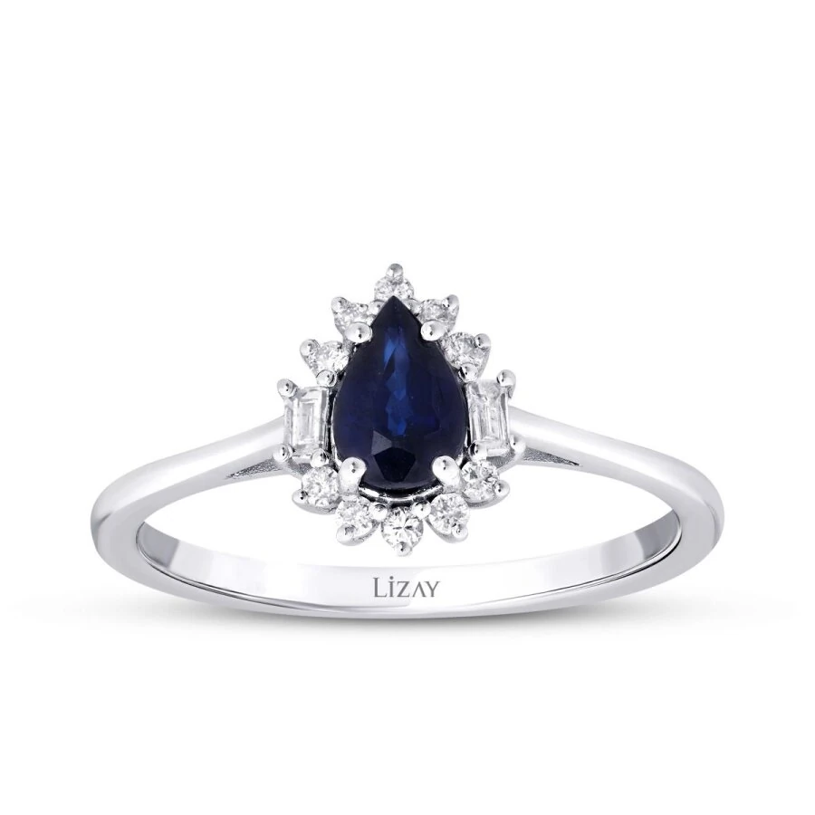 0.59 ct. Diamant Saphir Ring