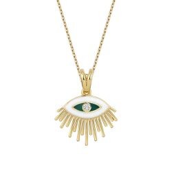 0.01 Carat Diamond Trend Eye Necklace