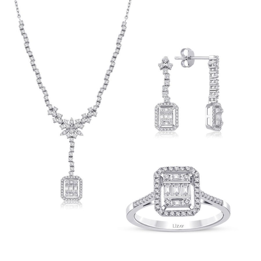 2,60 Karat Diamant Baguette Set