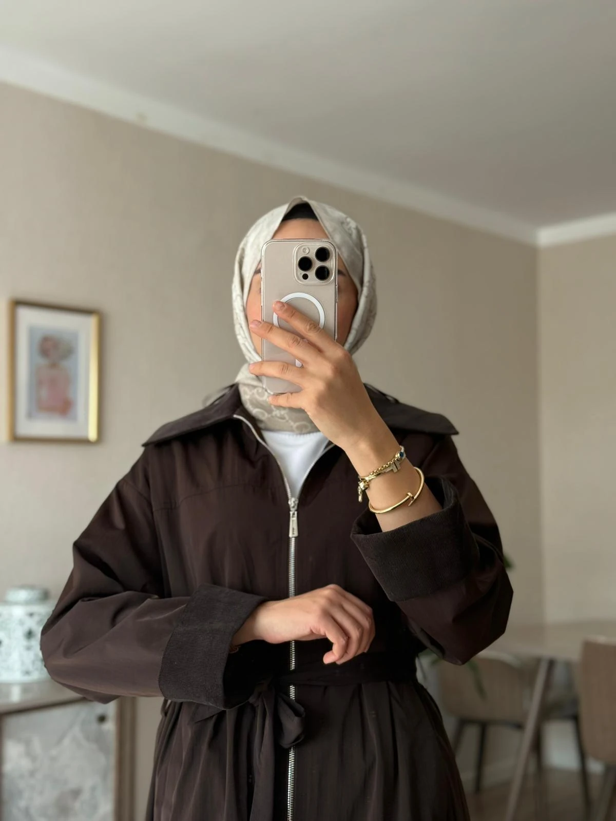 Kadife Garnili Uzun Kap