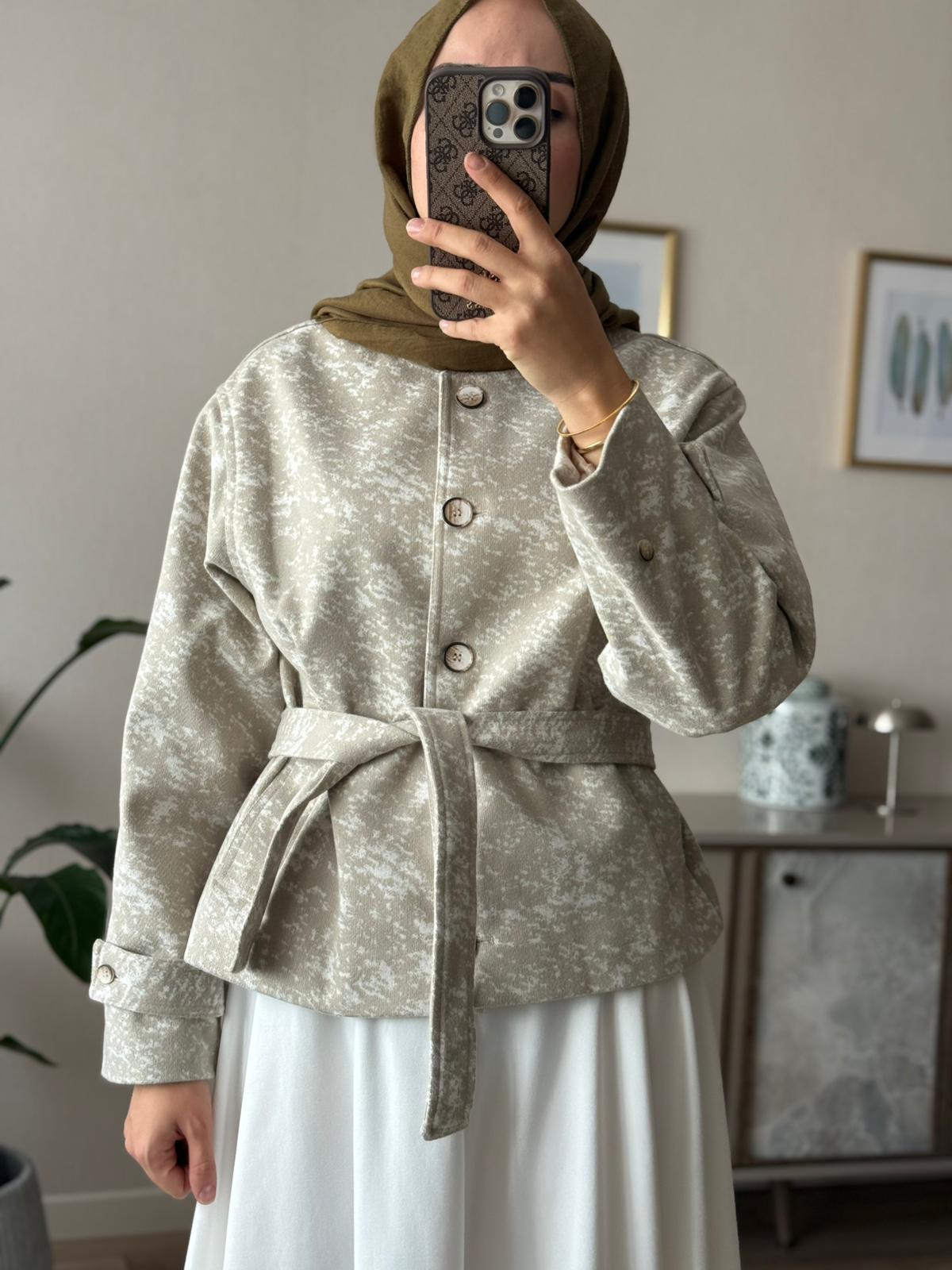 Kaşe Kısa Ceket Kaban