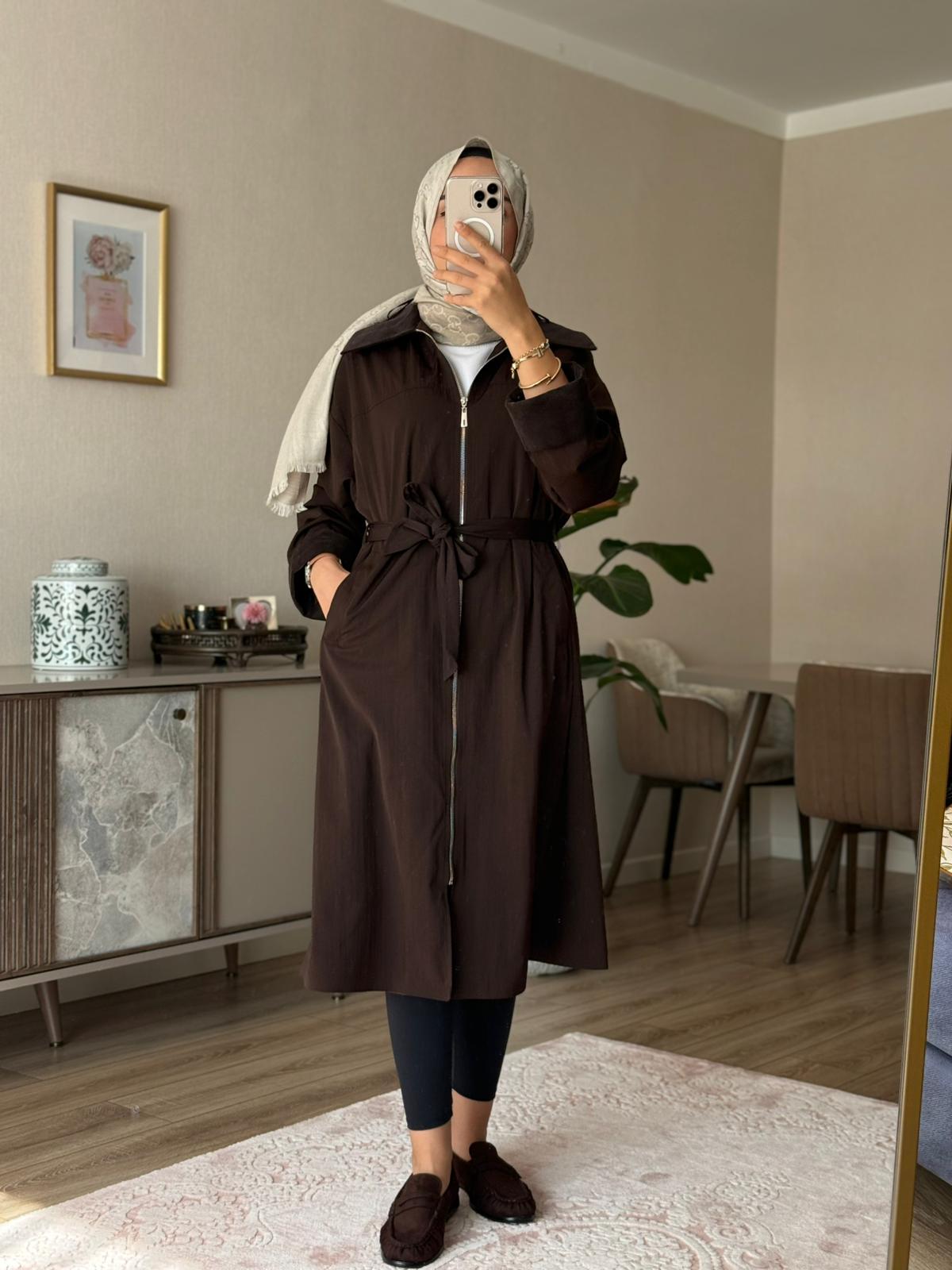 Kadife Garnili Uzun Kap