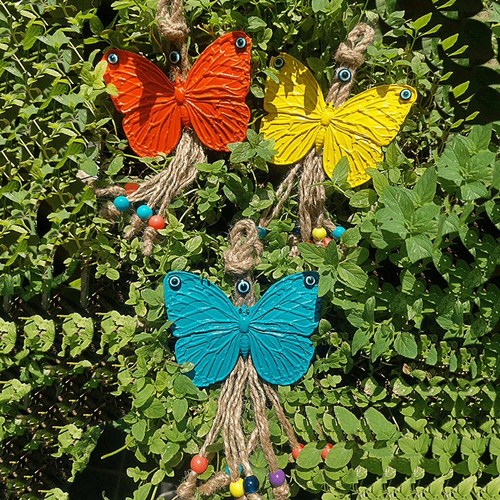 Renkli Dekoratif Renkli Kelebek Duvar Süsü 3'lü Set