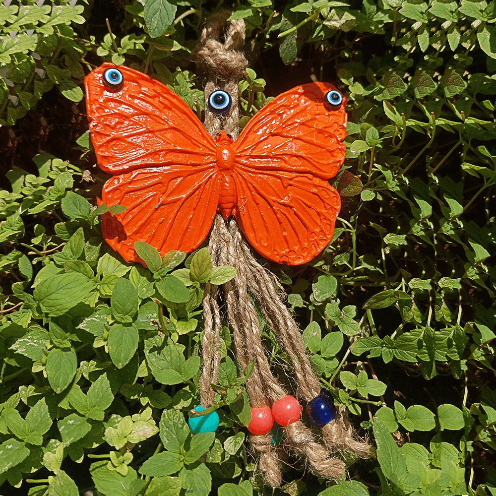 Renkli Dekoratif Renkli Kelebek Duvar Süsü 3'lü Set