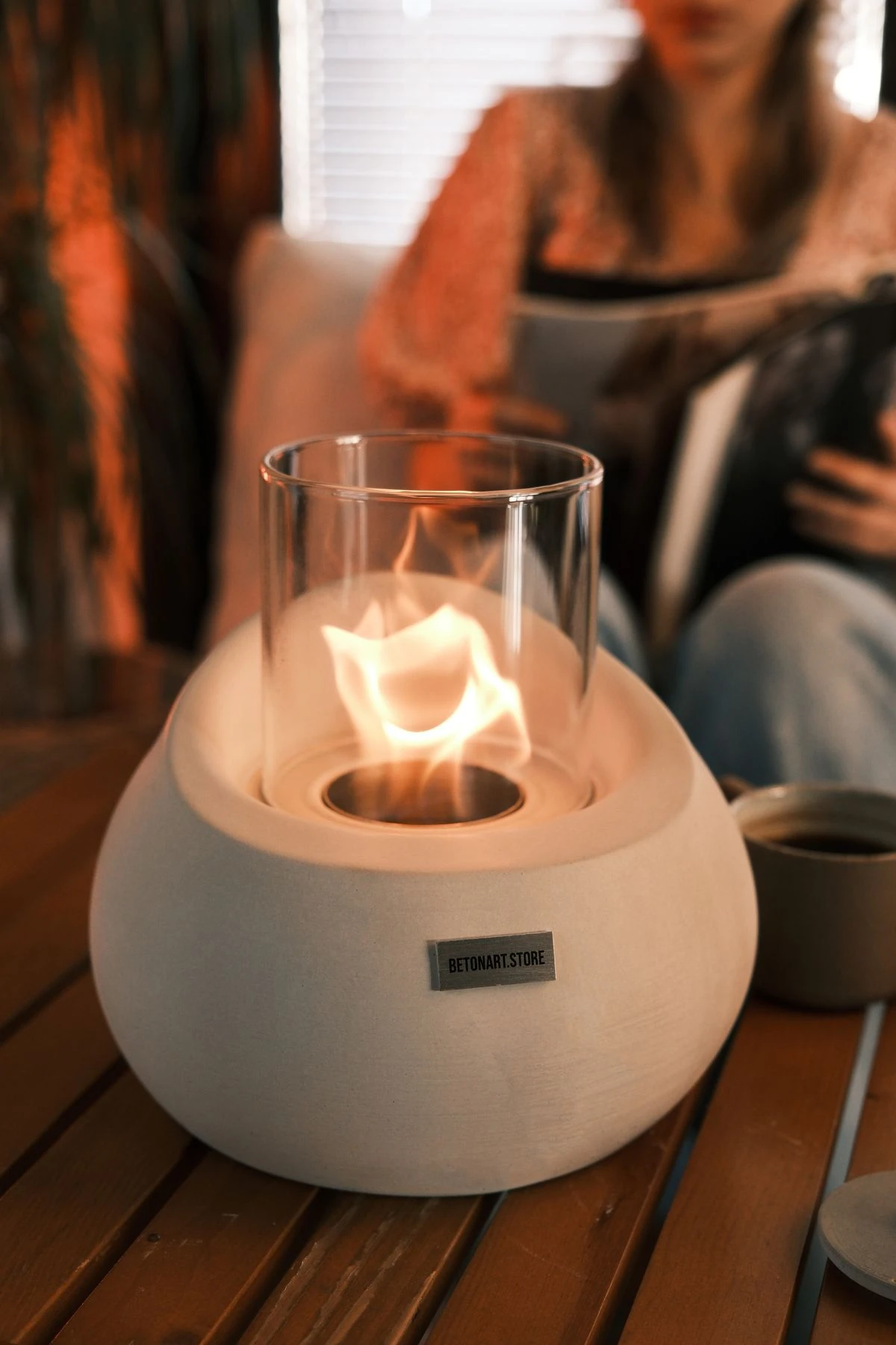 Etna Ateş Çukuru Masa Üstü Şömine Minimal 500 ml Yakıt Hediyeli Hediye Dekor Ürün