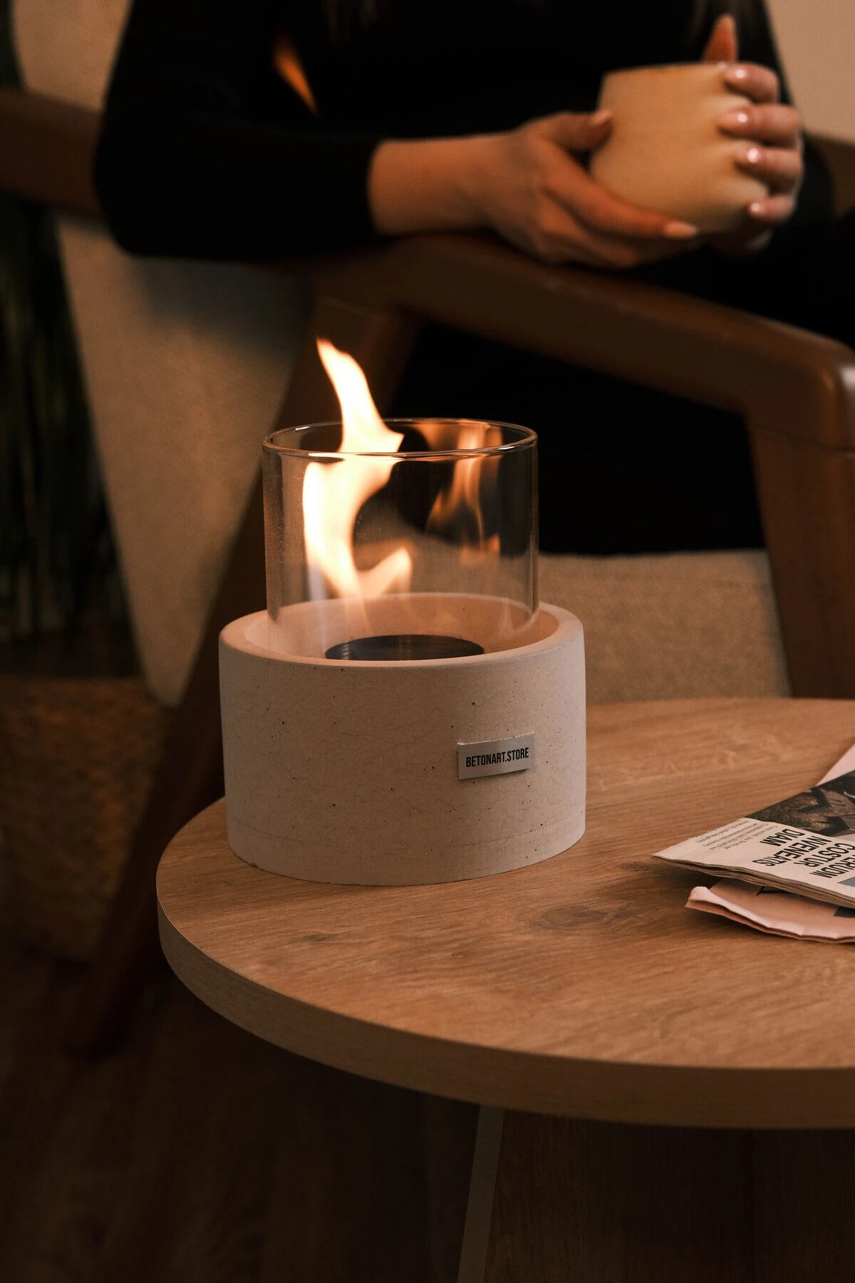 ( ORVA ) MASA ÜSTÜ ŞÖMİNE & ATEŞ ÇUKURU + BİOETHANOL ( 0,5 L ) YAKIT İLE BİRLİKTE main variant image