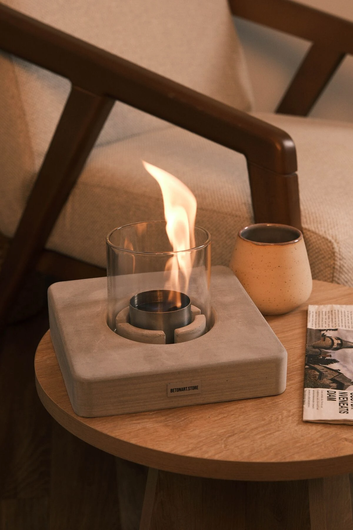 ( VETRA ) MASA ÜSTÜ ŞÖMİNE & ATEŞ ÇUKURU BİOETHANOL ( 0,5L ) YAKIT İLE BİRLİKTE