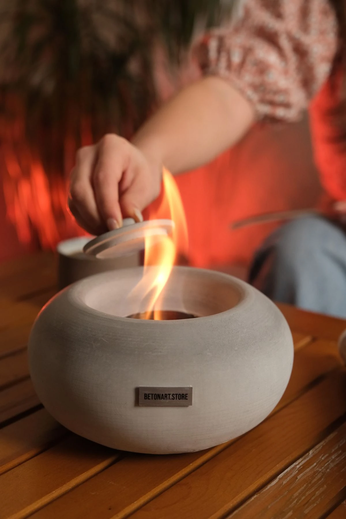 Ateş Çukuru ( Nell ) Minimal Masa Üstü Şömine Dekor 500ml Yakıt Hediye main variant image