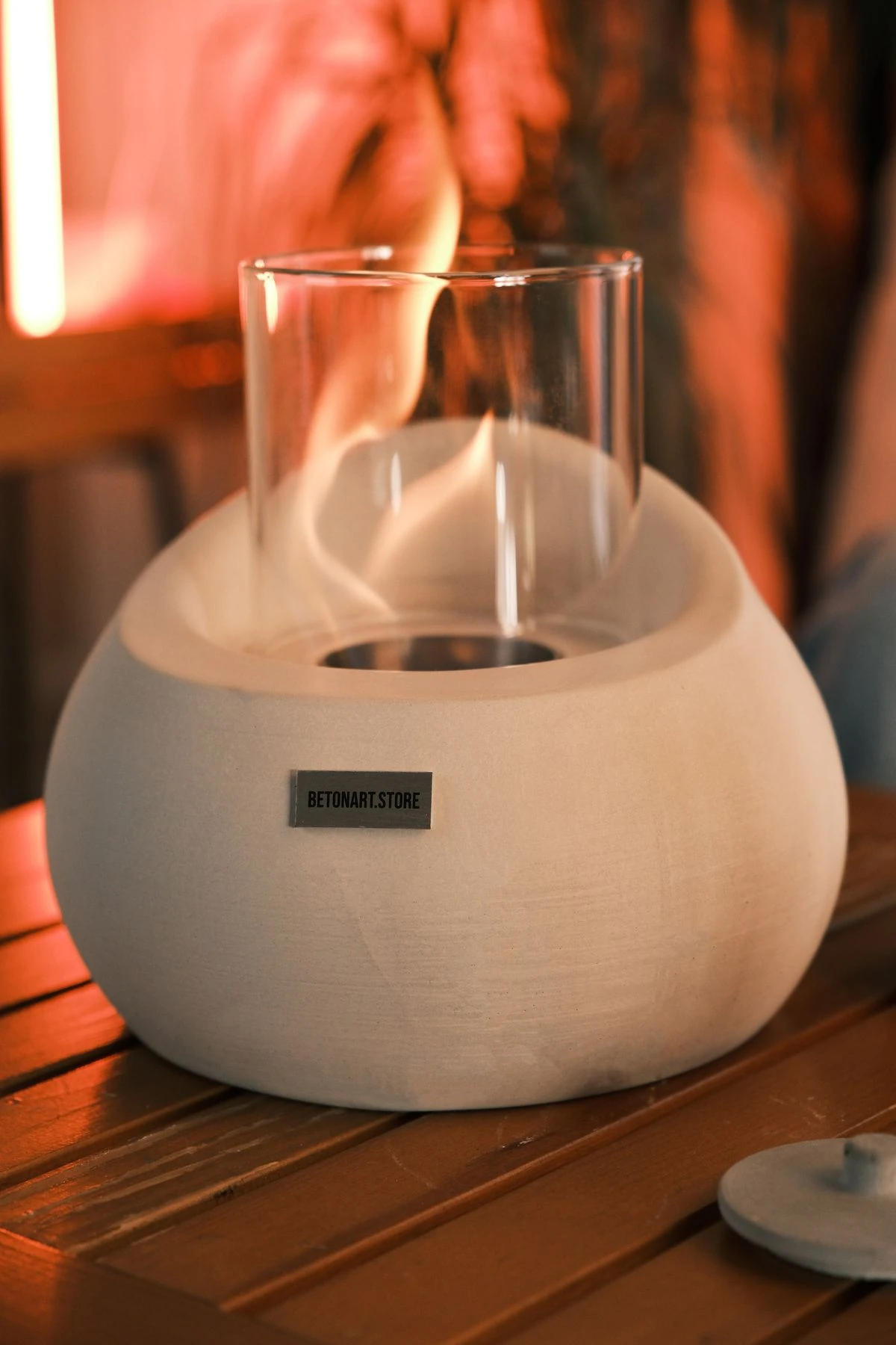 Etna Ateş Çukuru Masa Üstü Şömine Minimal 500 ml Yakıt Hediyeli Hediye Dekor Ürün