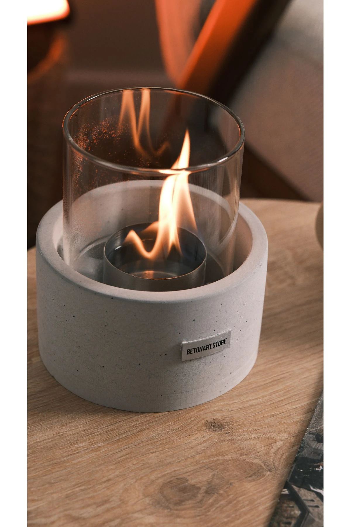 ( ORVA ) MASA ÜSTÜ ŞÖMİNE & ATEŞ ÇUKURU + BİOETHANOL ( 0,5 L ) YAKIT İLE BİRLİKTE