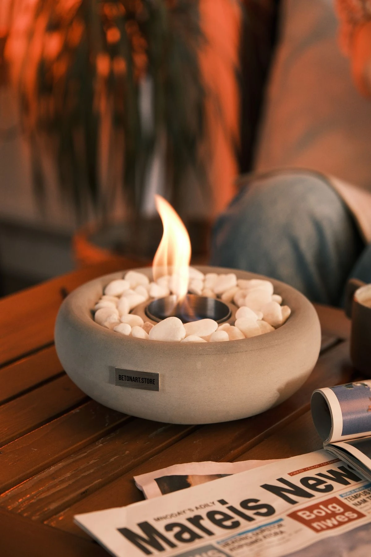 Masa Üstü Şömine ( Lots ) Ateş Çukuru ( 0,5l ) Bioethanol Şömine Yakıtı Hediye Minimalist Tasarım