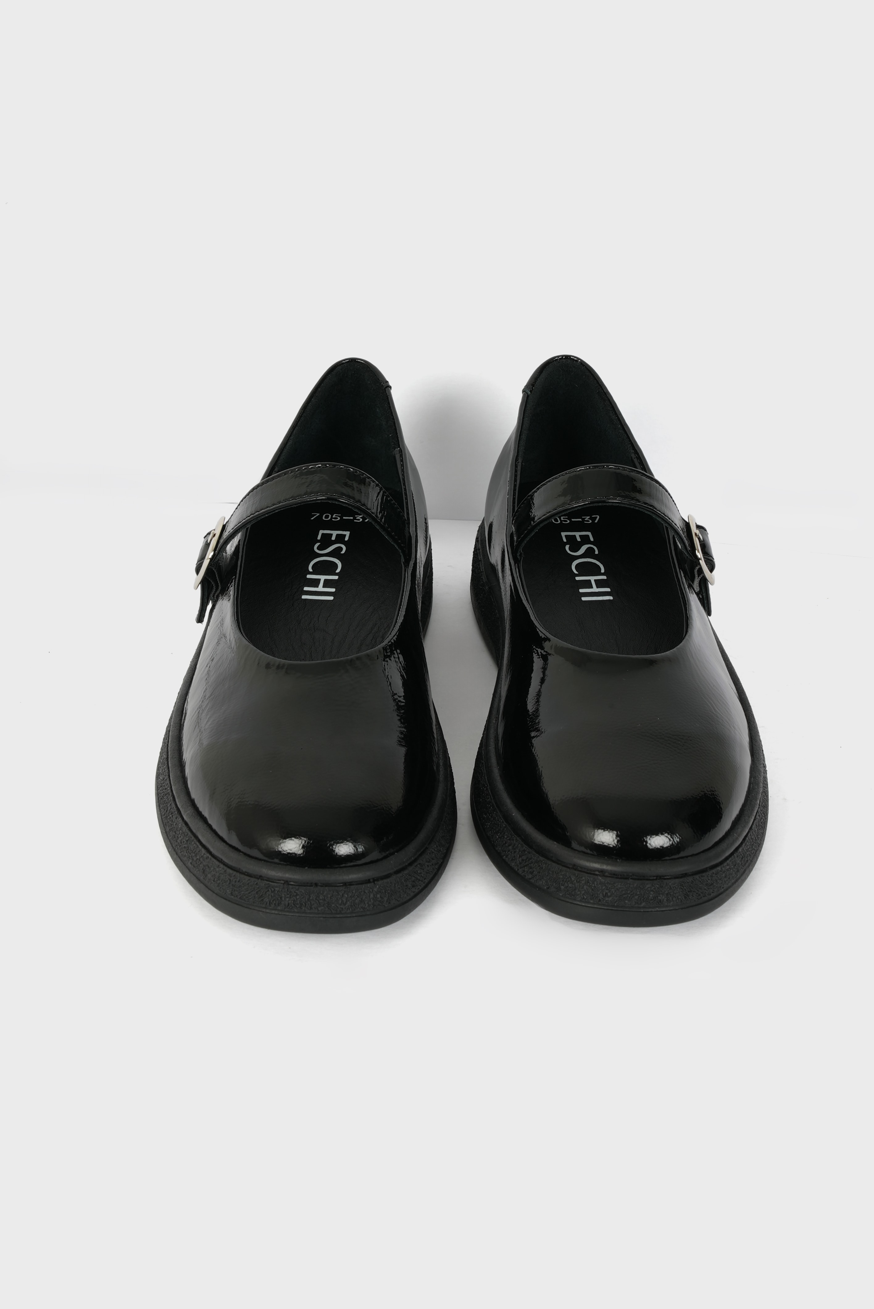 Eschi Terra Serisi Kadın Siyah Rugan Hakiki Deri Loafer Ayakkabı