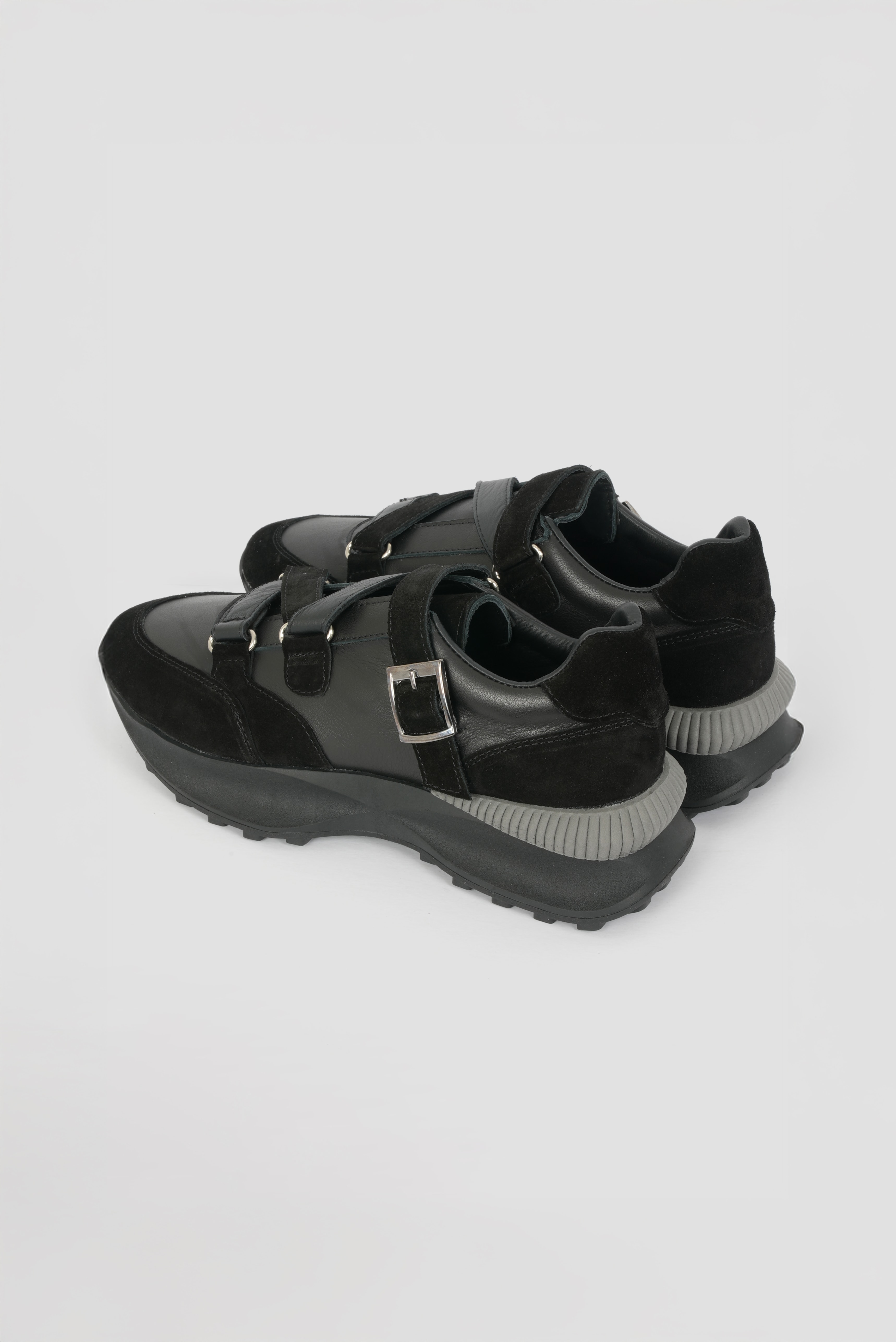 Eschi Zera Serisi Kadın Siyah Hakiki Deri Sneaker Ayakkabı