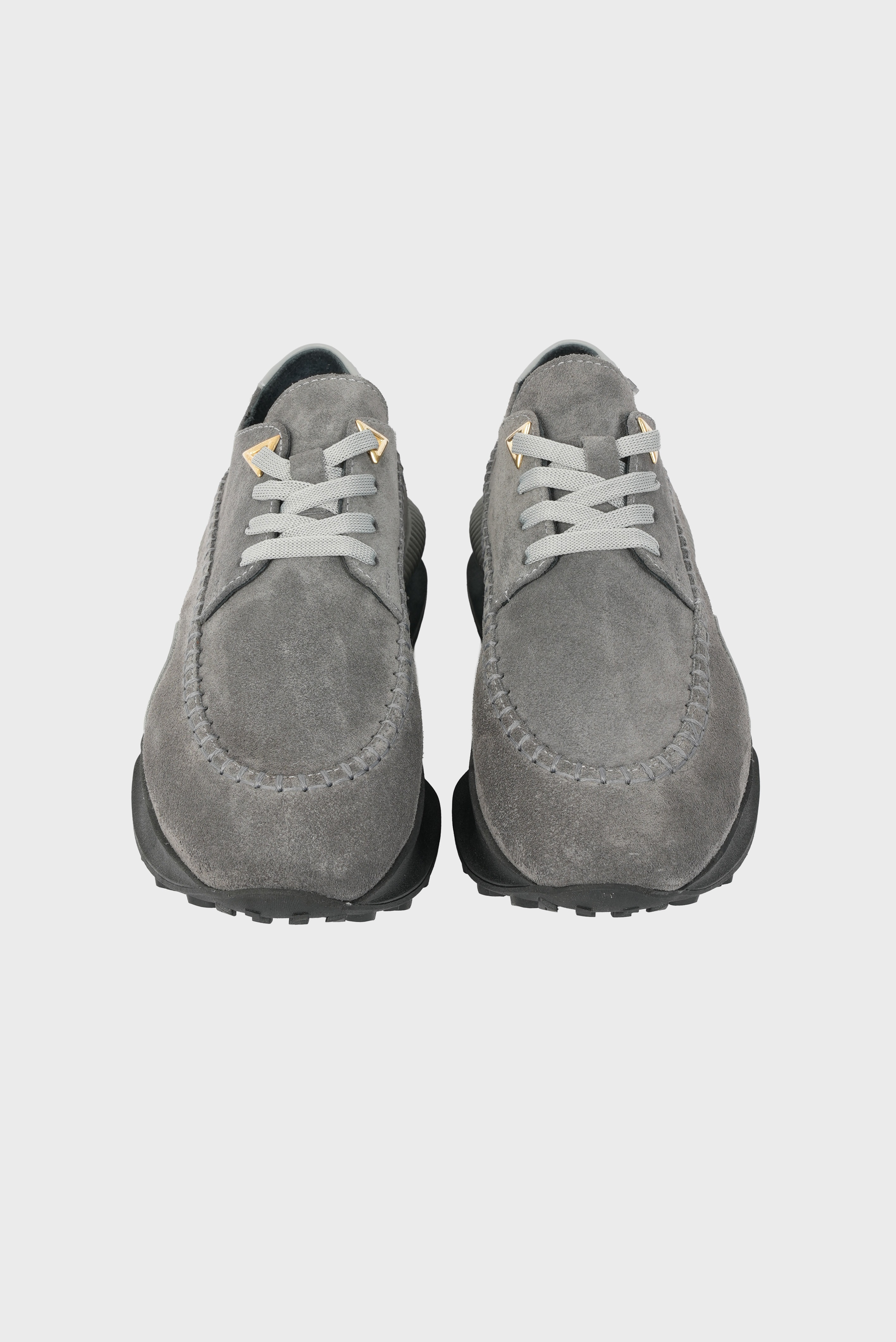 Eschi Numa Serisi Kadın Gri Hakiki Deri Sneaker Ayakkabı